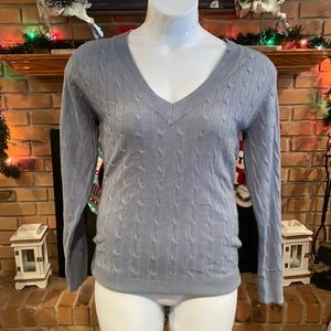 Ashley Stewart Blue Gray Sweater 14/16
